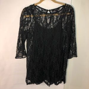 Black, lace, fancy dress